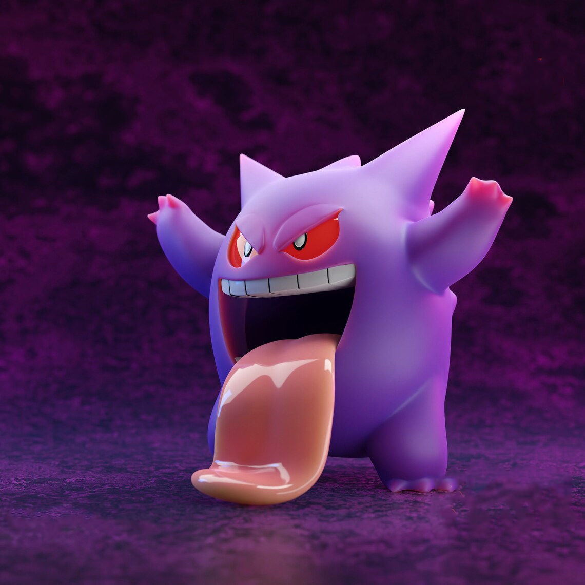 Gengar Pokemon 3D Model Ready to Print 3D print model_2