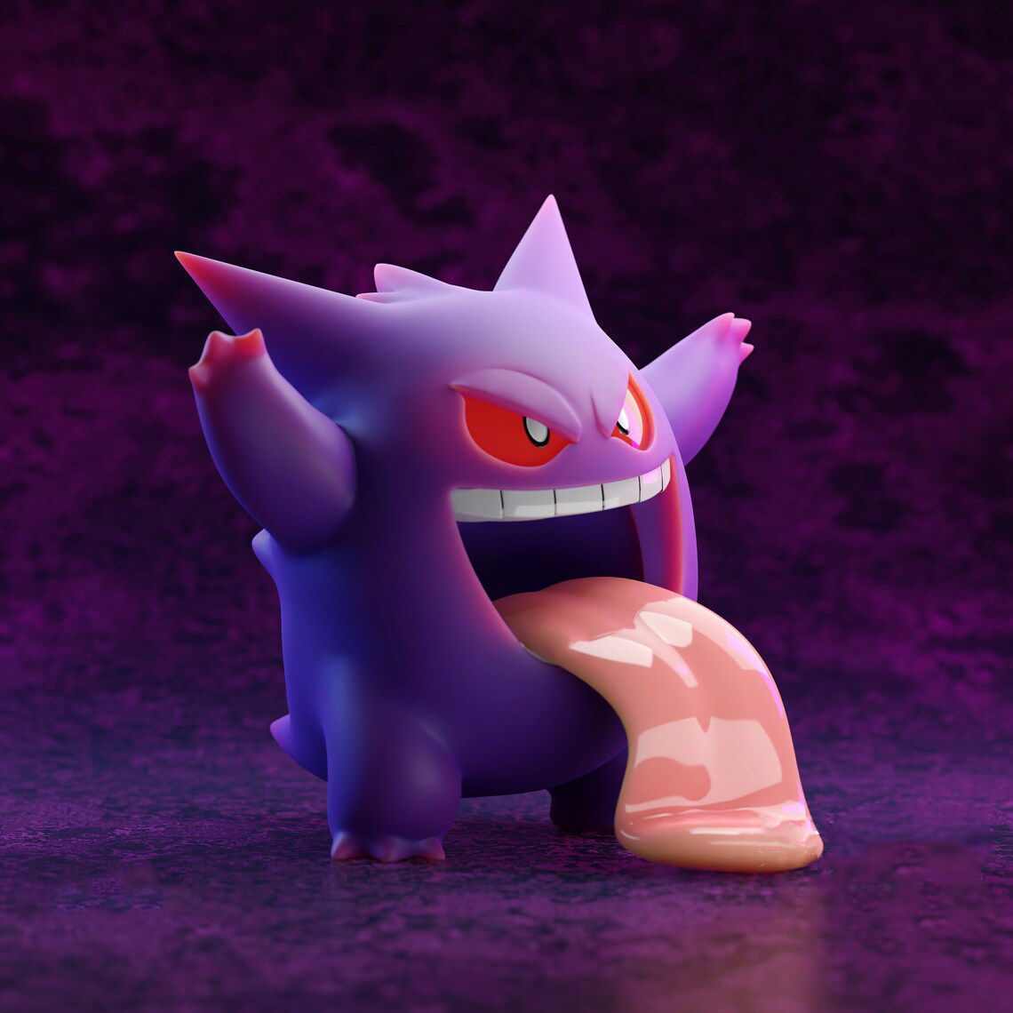 Gengar Pokemon 3D Model Ready to Print 3D print model_1