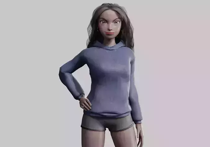 Pretty Cartoon woman V38843 