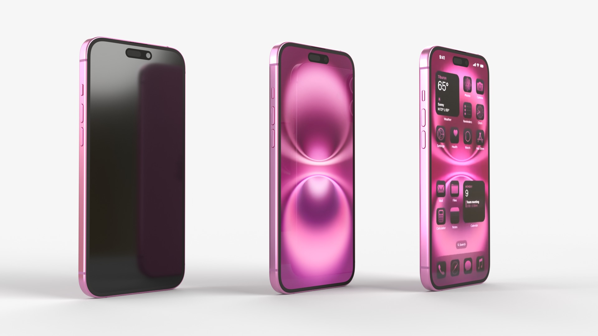 Apple iPhone 16 and 16 Plus Pink 3D model_3