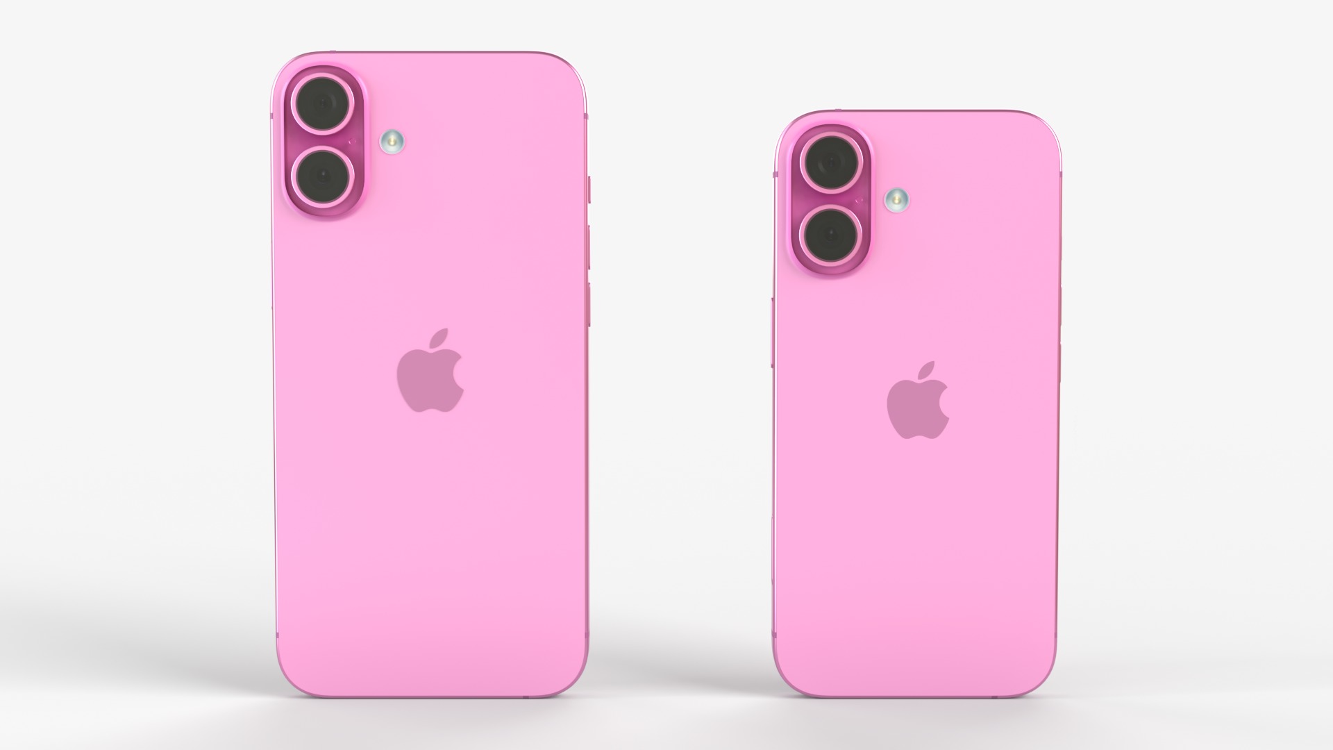 Apple iPhone 16 and 16 Plus Pink 3D model_4
