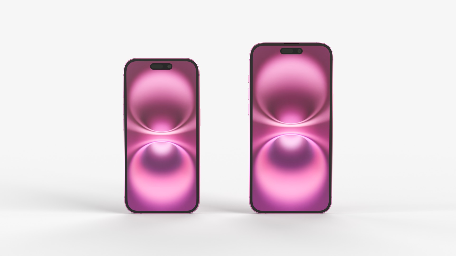 Apple iPhone 16 and 16 Plus Pink 3D model_5