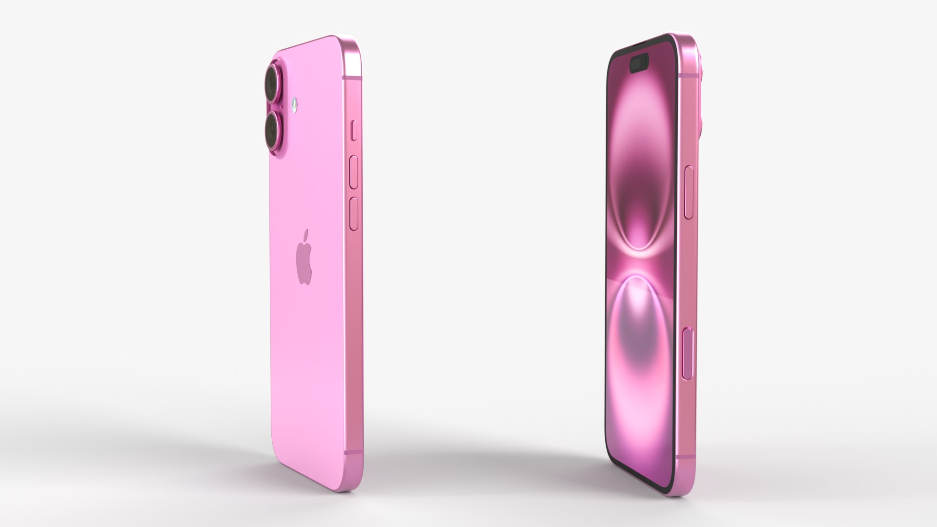 Apple iPhone 16 and 16 Plus Pink 3D model_6