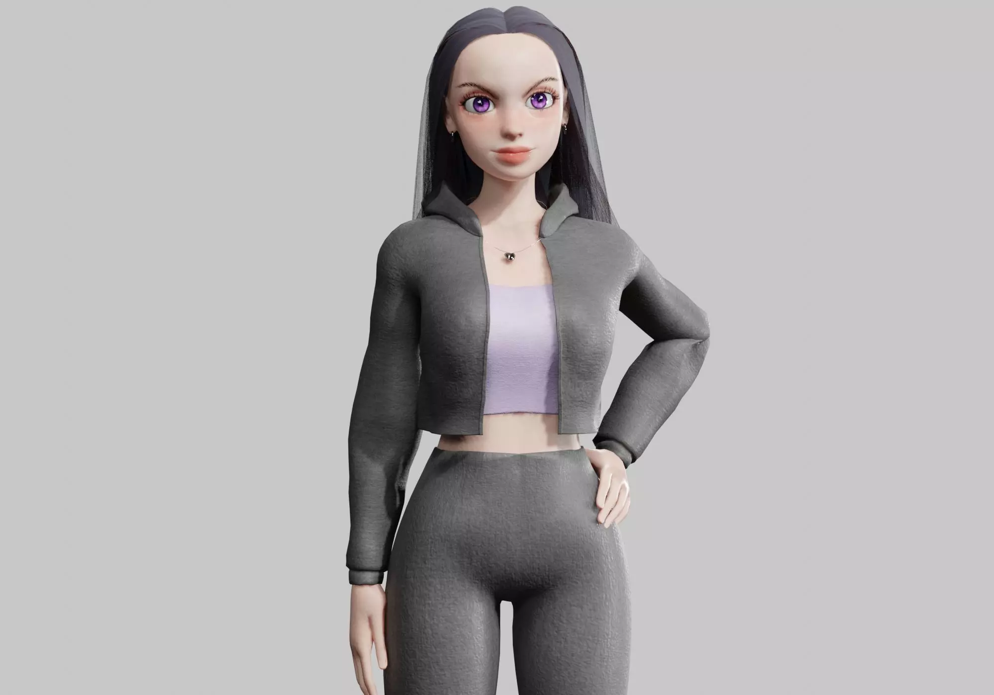 classic Basic Woman V31276 Low-poly 3D model