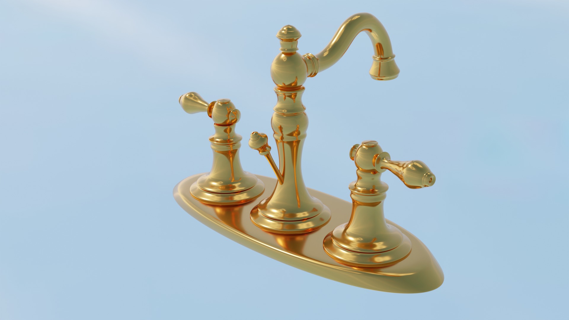 Bathroom faucet Free 3D model_4