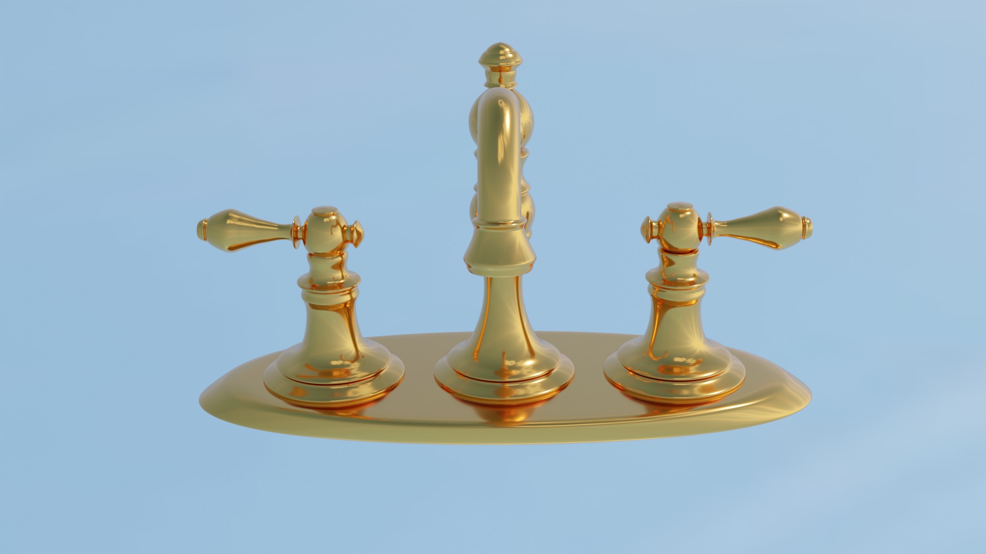 Bathroom faucet Free 3D model_2