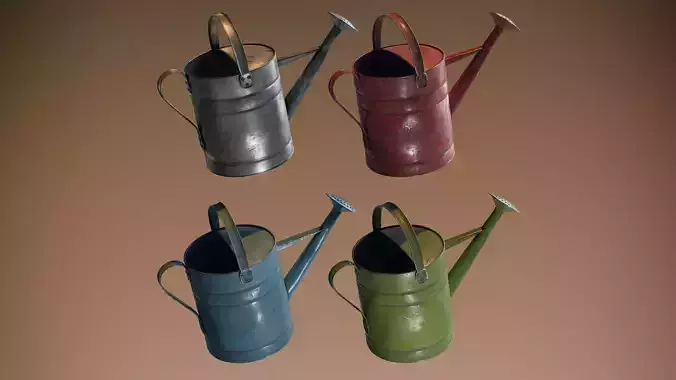 Watering Can Low-poly 3D model