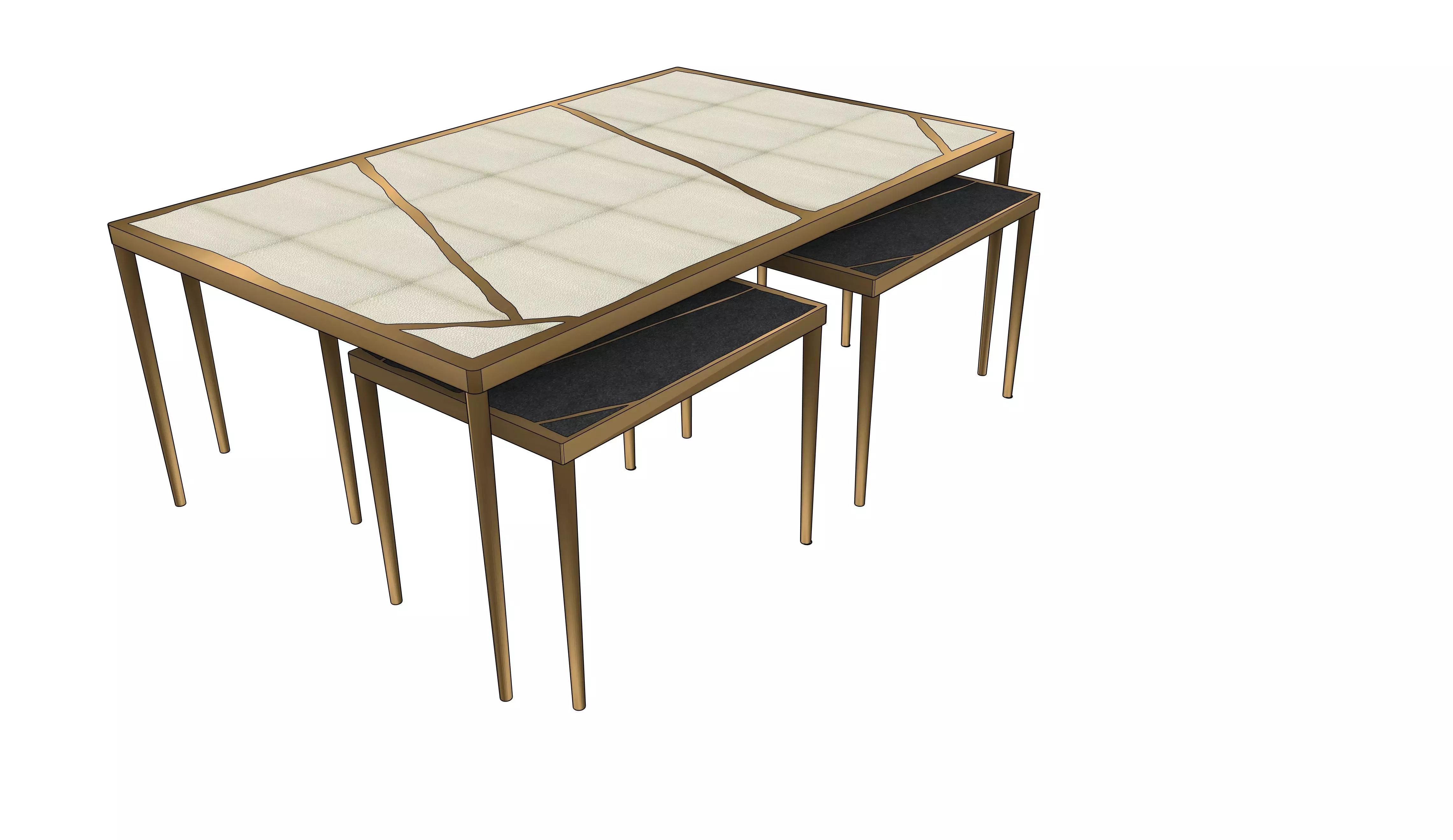 Melting Nesting Tables by R Y Agousti 3D model_0
