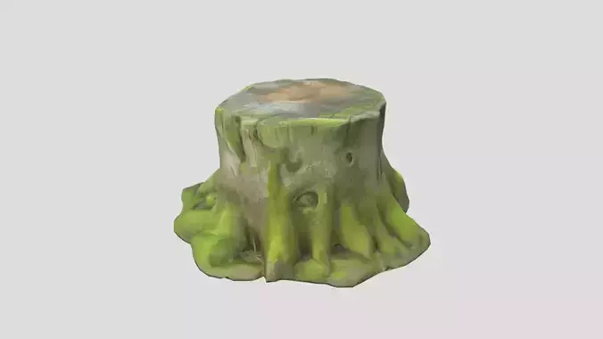 Tree Stump Mossy 3