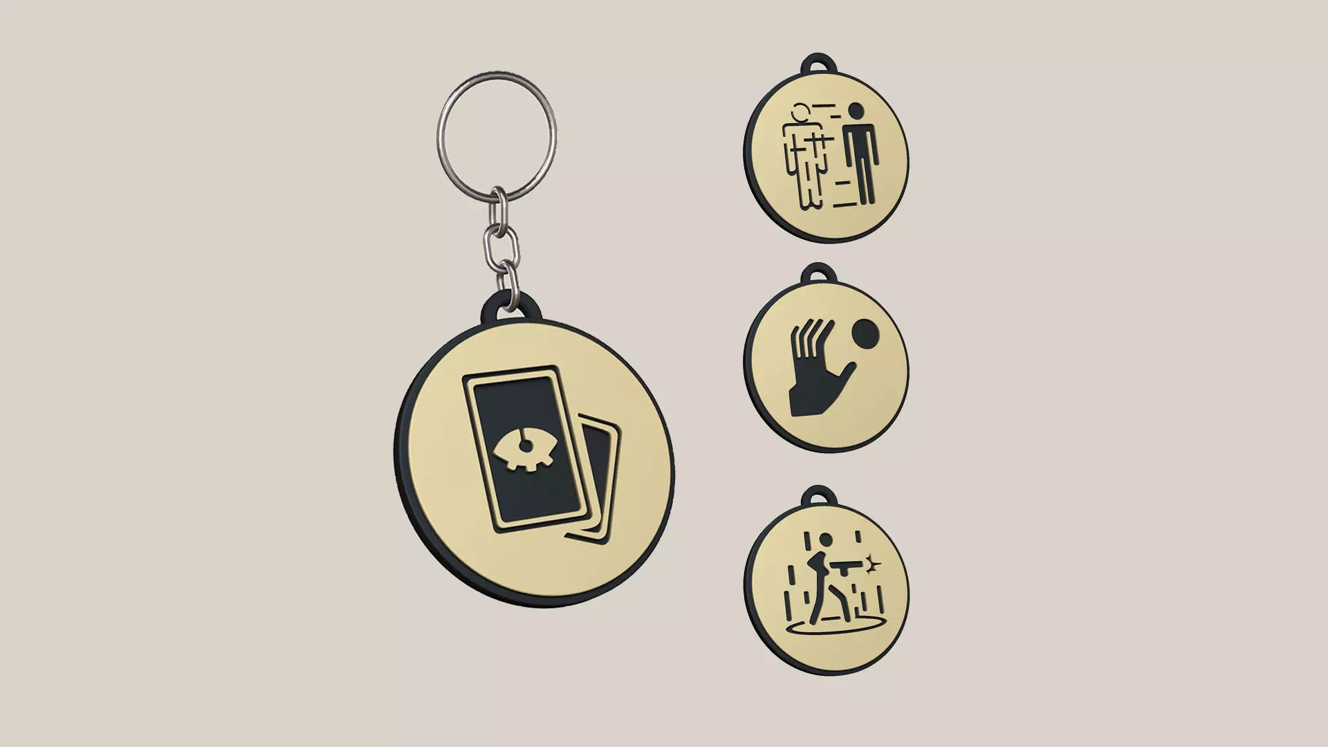 Deadlock Wraith 04 Skills Set Keychain STL - Bonus Gift 3D print model