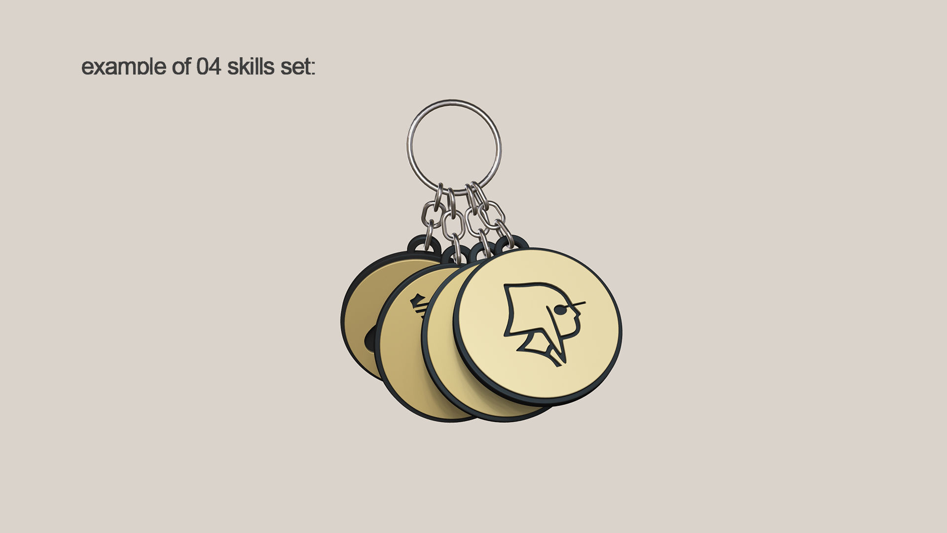 Deadlock Haze 04 Skills Set Keychain STL - Bonus Gift 3D print model_4
