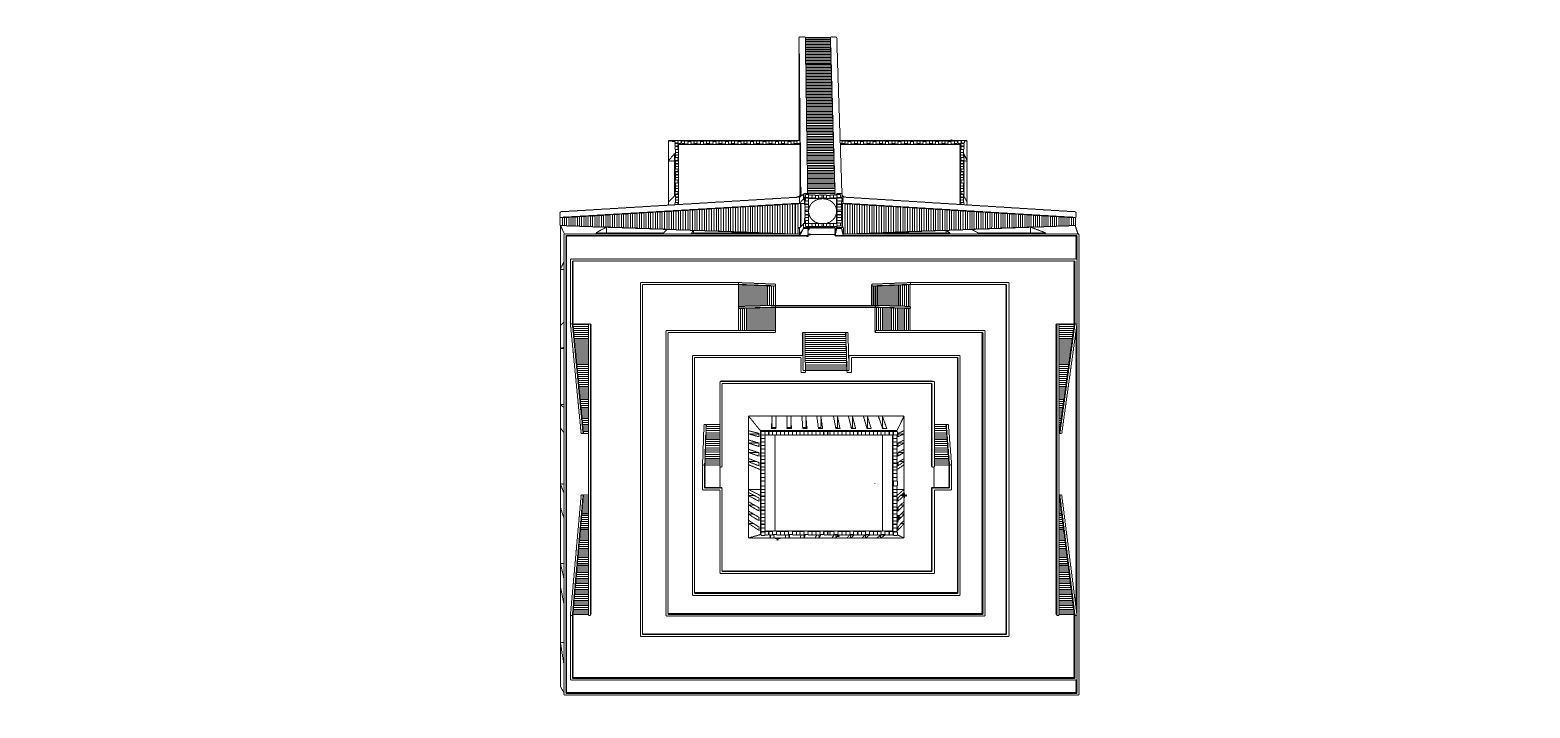 Zigurat ancient pyramid-Ziggurat Temple 3D model_12