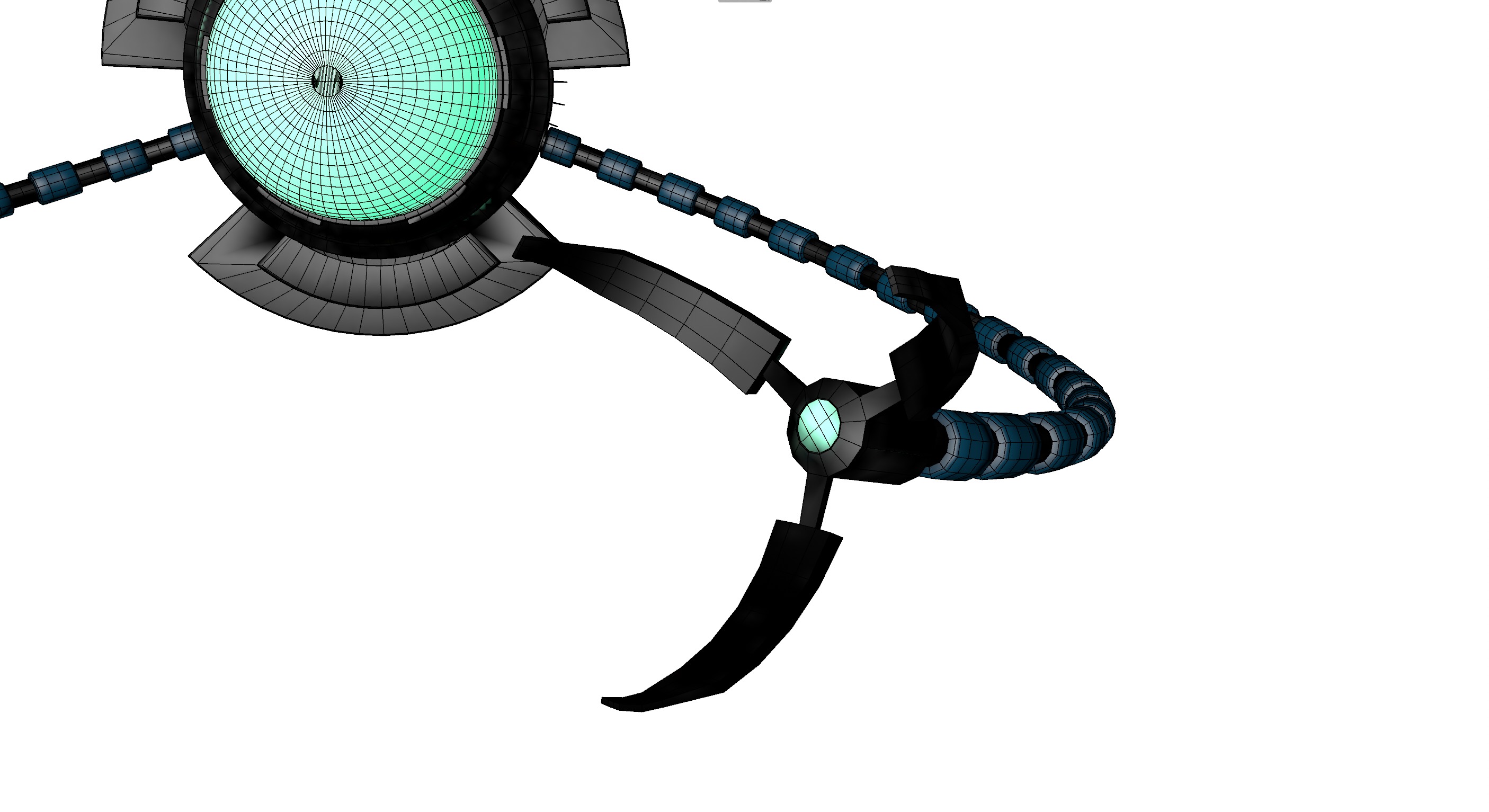 Nanobot  Low-poly 3D model_13