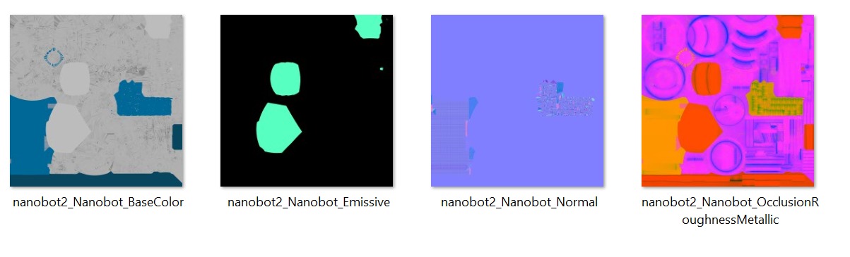 Nanobot  Low-poly 3D model_18