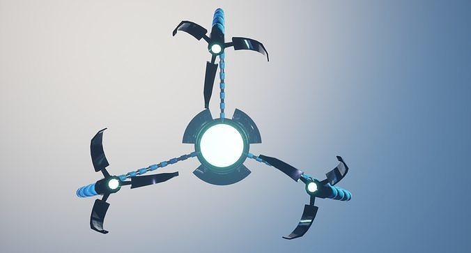 Nanobot  Low-poly 3D model
