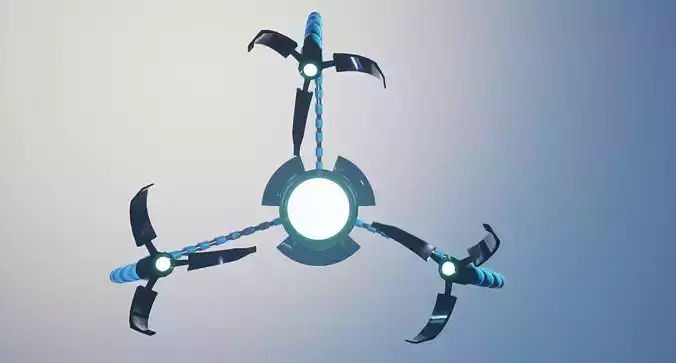 Nanobot  Low-poly 3D model
