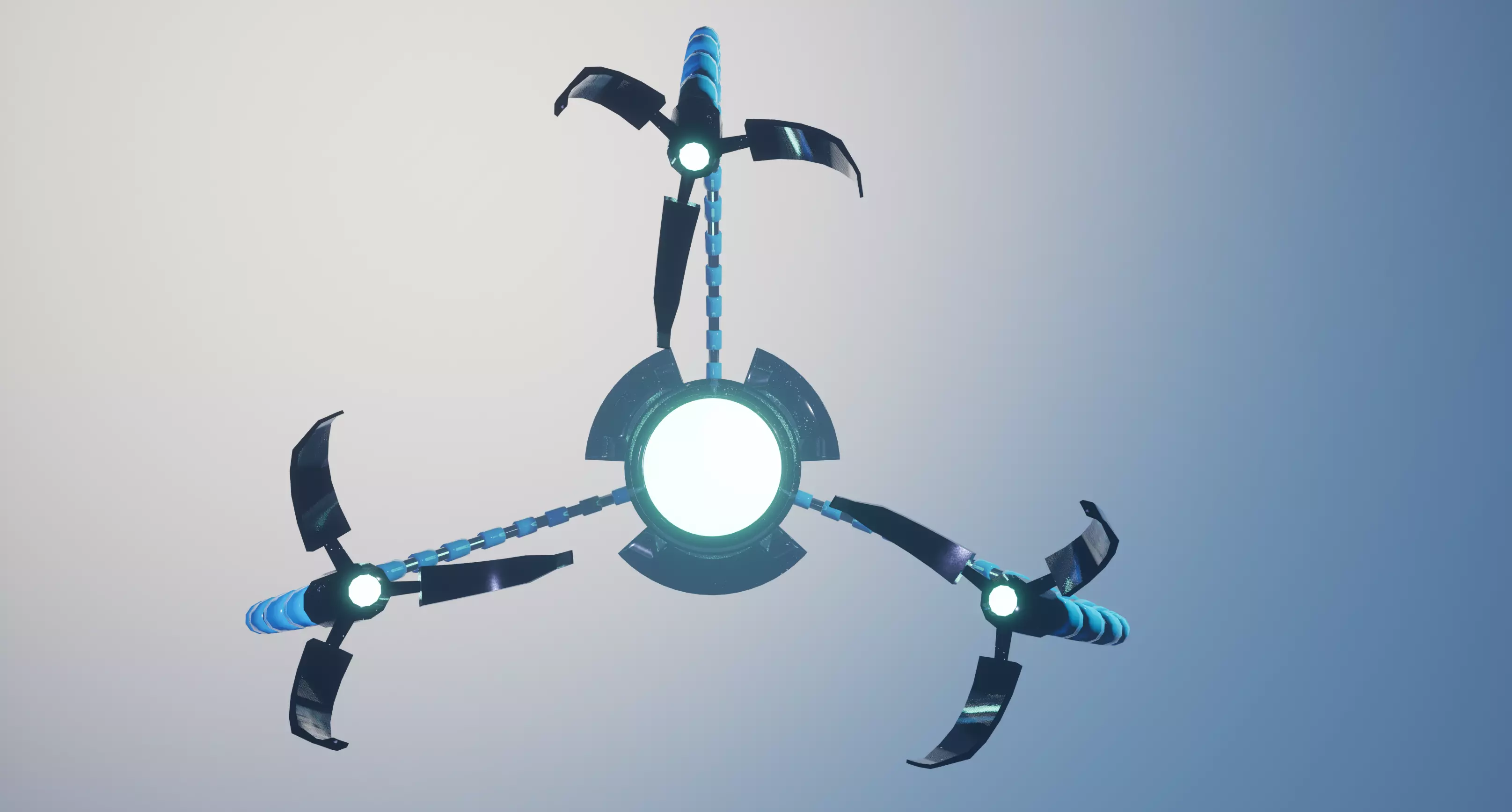 Nanobot  Low-poly 3D model_0