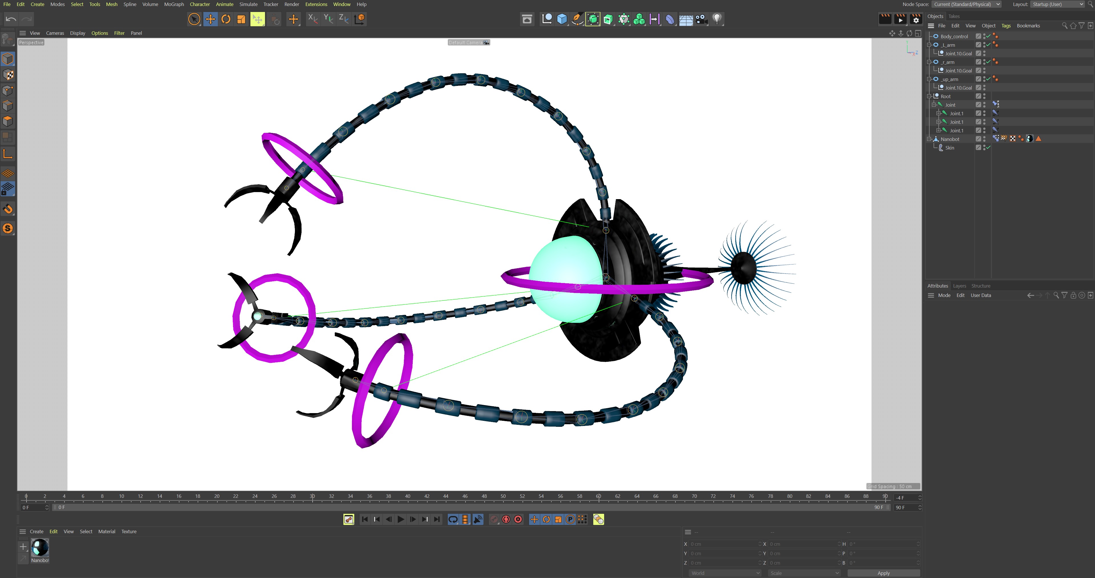 Nanobot  Low-poly 3D model_6