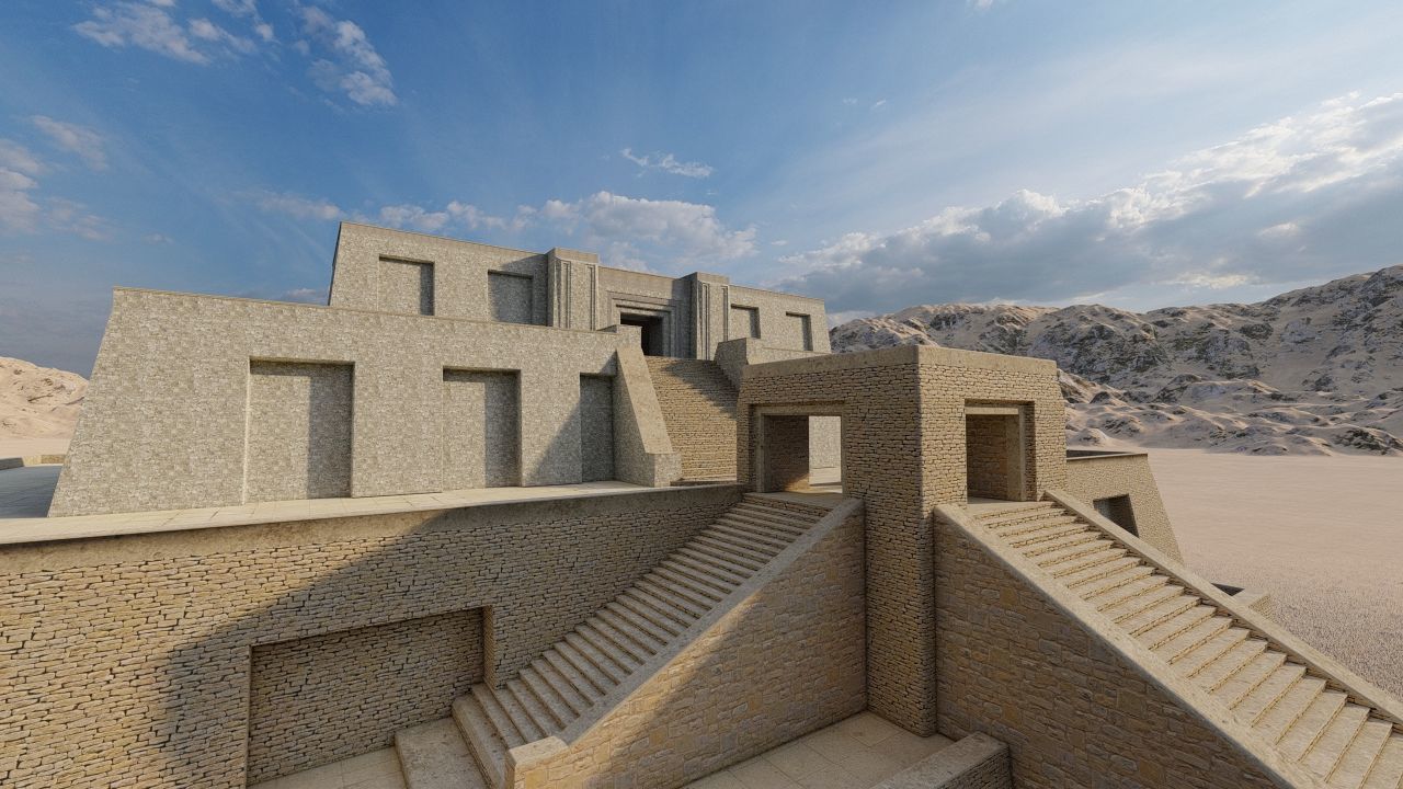 Zigurat ancient pyramid-Ziggurat Temple 3D model_18