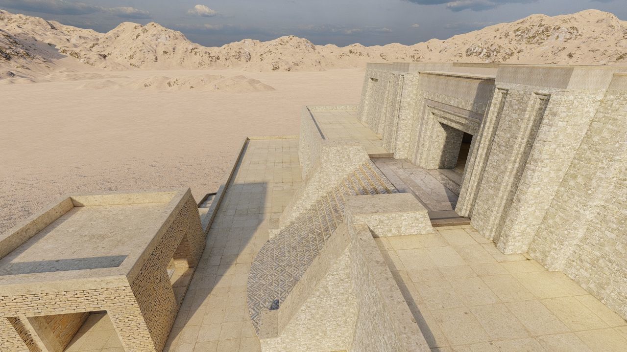 Zigurat ancient pyramid-Ziggurat Temple 3D model_20