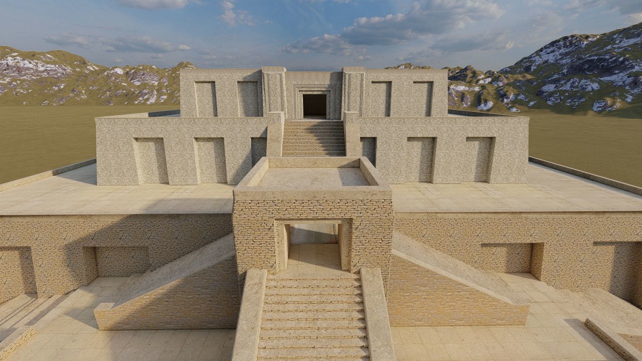 Zigurat ancient pyramid-Ziggurat Temple 3D model_26