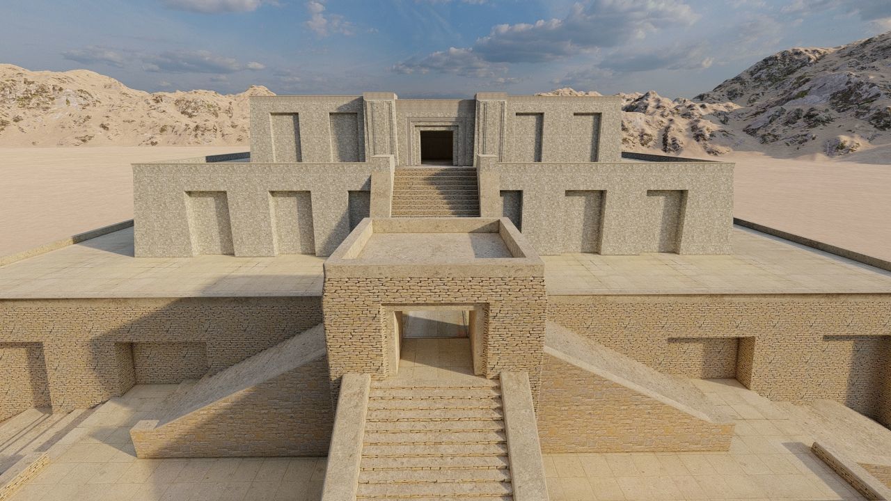 Zigurat ancient pyramid-Ziggurat Temple 3D model_19