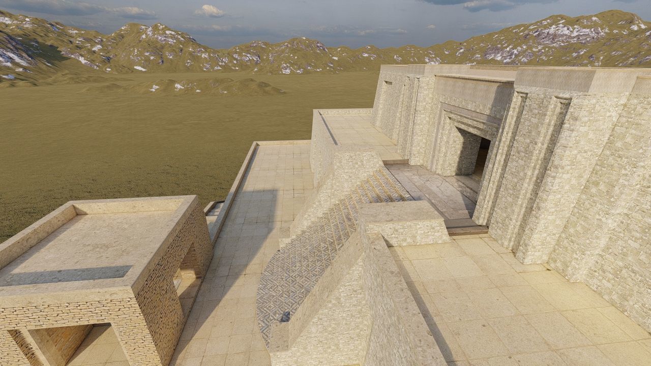 Zigurat ancient pyramid-Ziggurat Temple 3D model_27