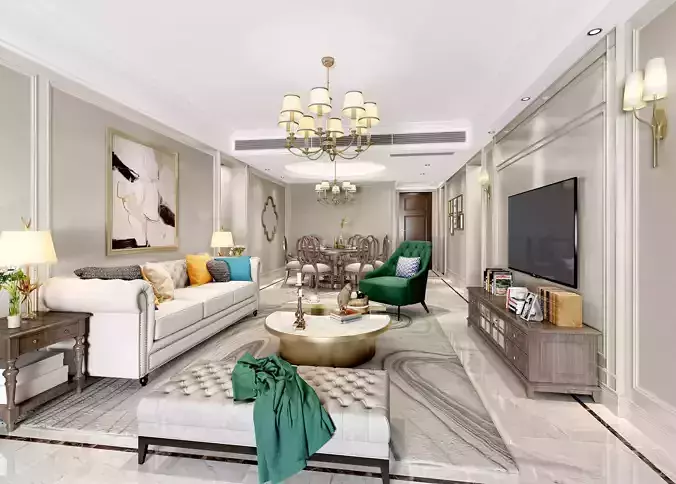 Indoor apartment living room  91