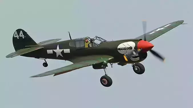 Curtiss P-40 Warhawk 3D model