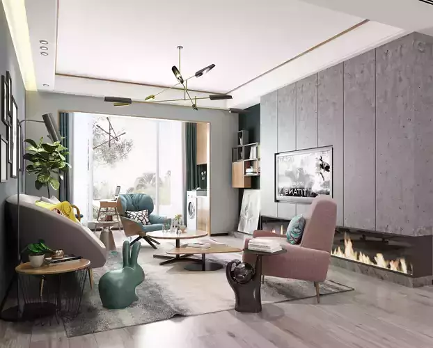 Indoor scene living room 86