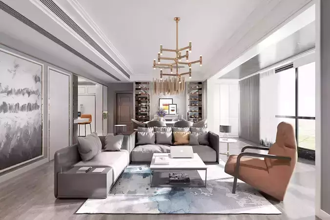 Indoor scene living room 71