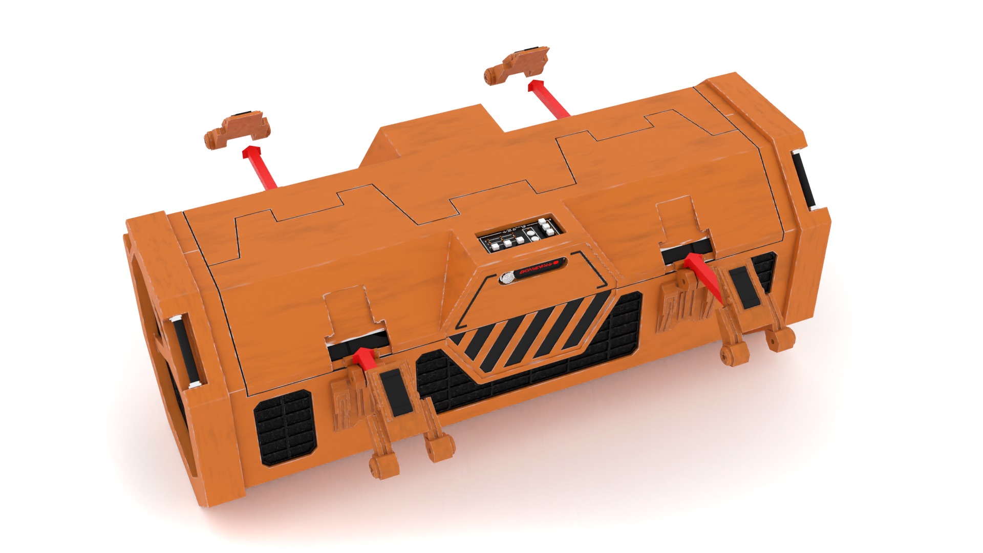 Kyber Crystal Container 1-6 scale Hottoys 3D print model_28