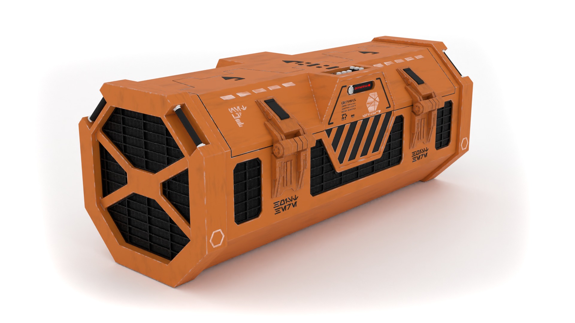 Kyber Crystal Container 1-6 scale Hottoys 3D print model_8