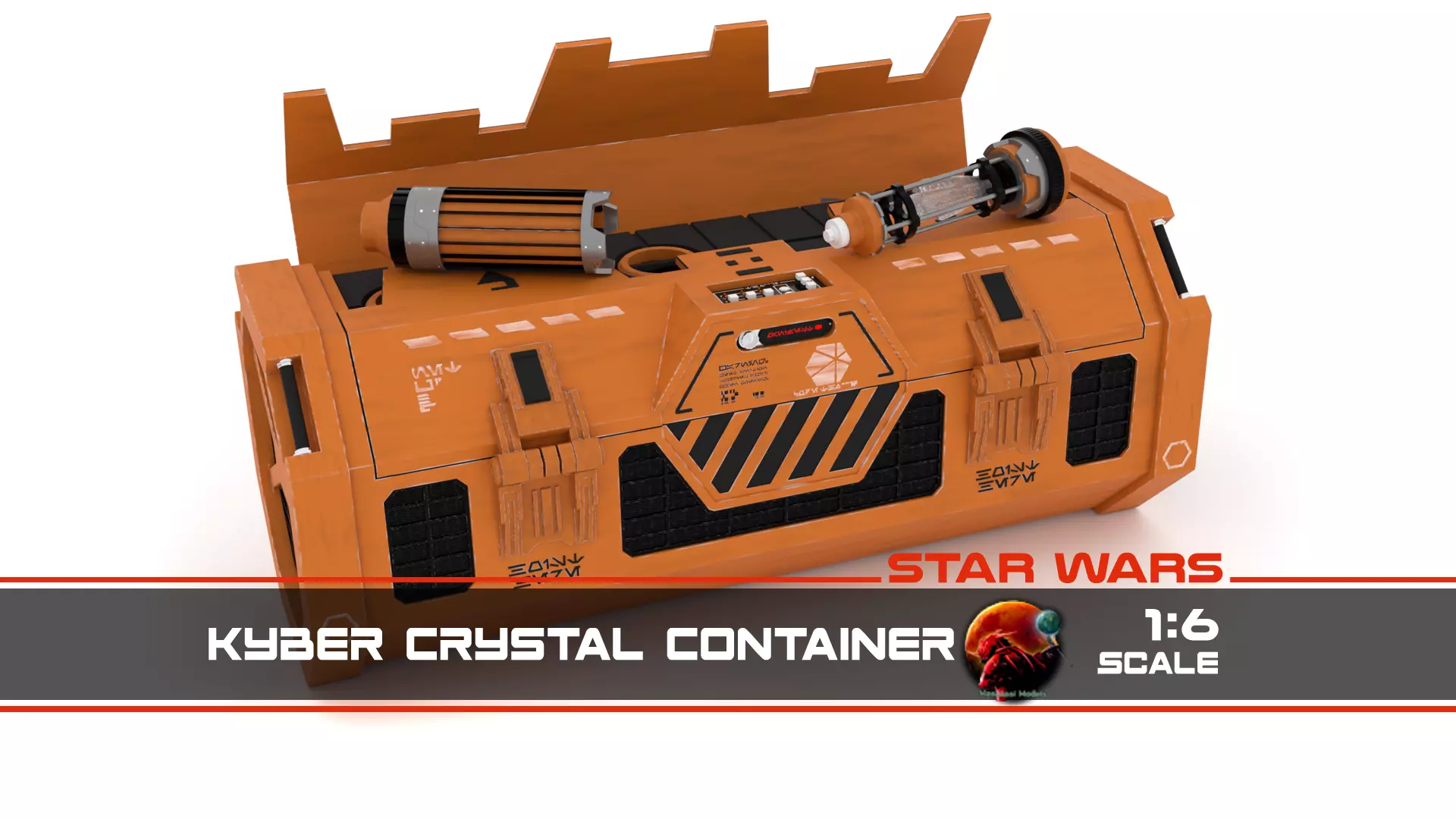 Kyber Crystal Container 1-6 scale Hottoys 3D print model_0