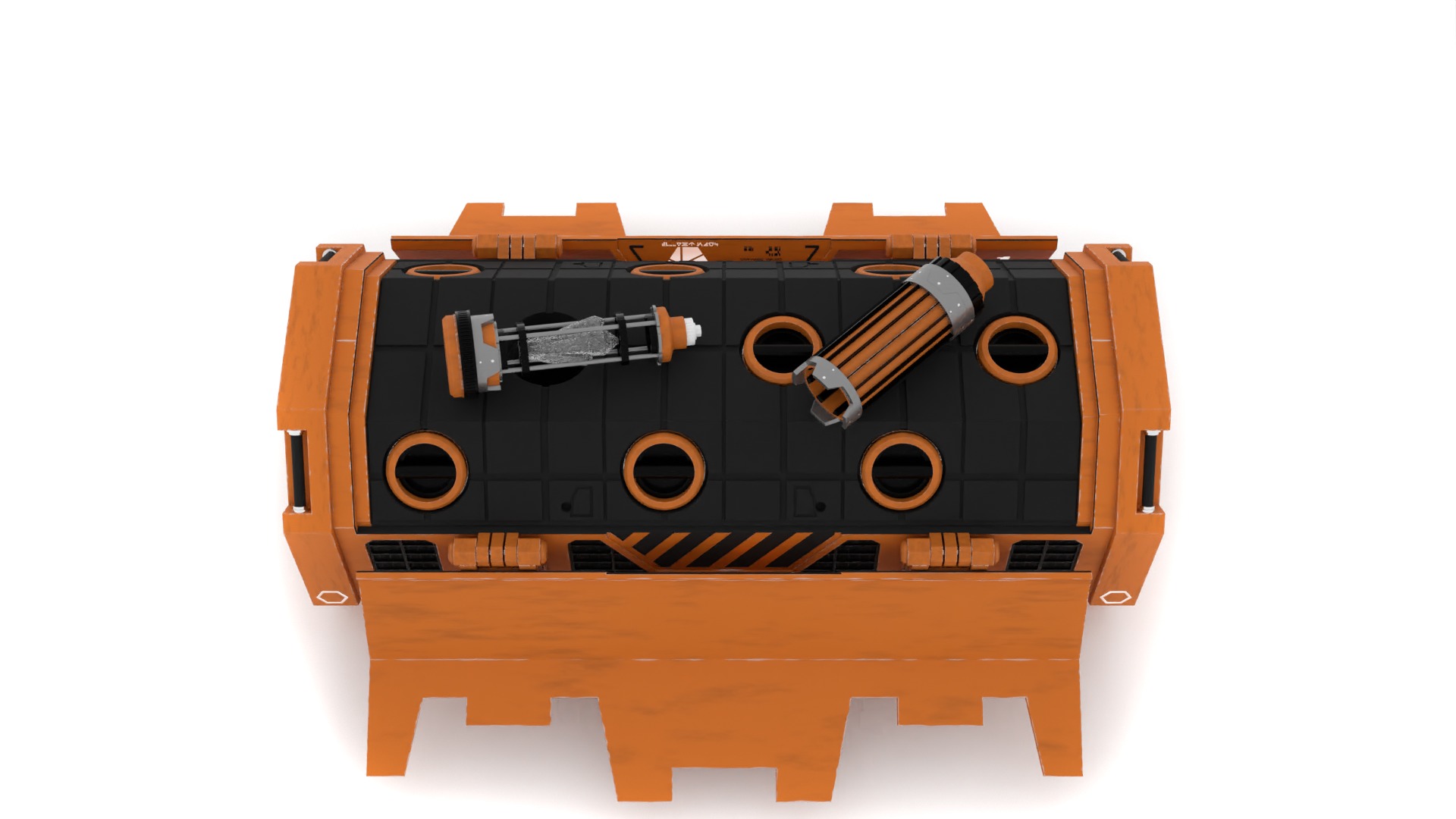 Kyber Crystal Container 1-6 scale Hottoys 3D print model_10