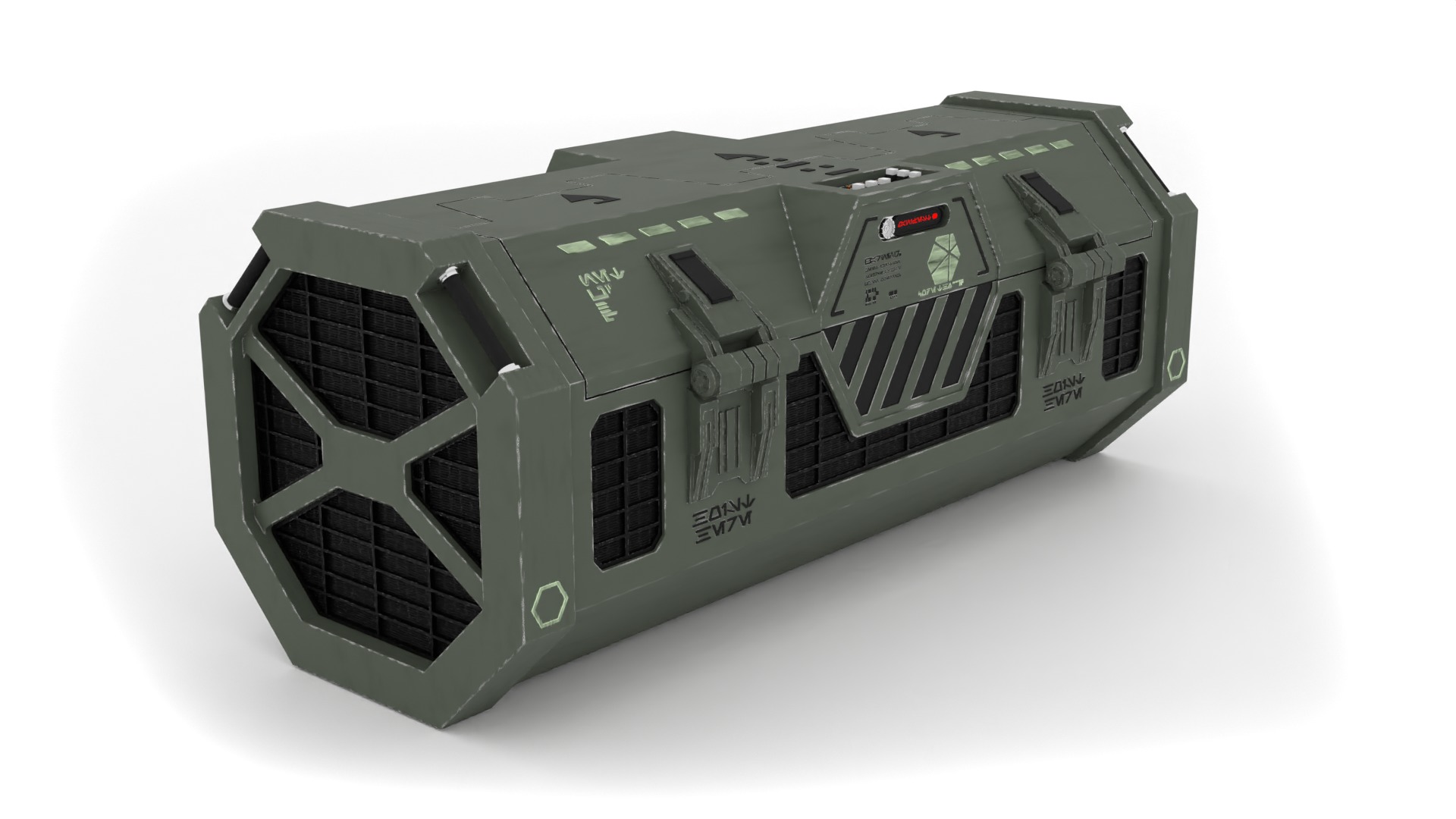 Kyber Crystal Container 1-6 scale Hottoys 3D print model_18