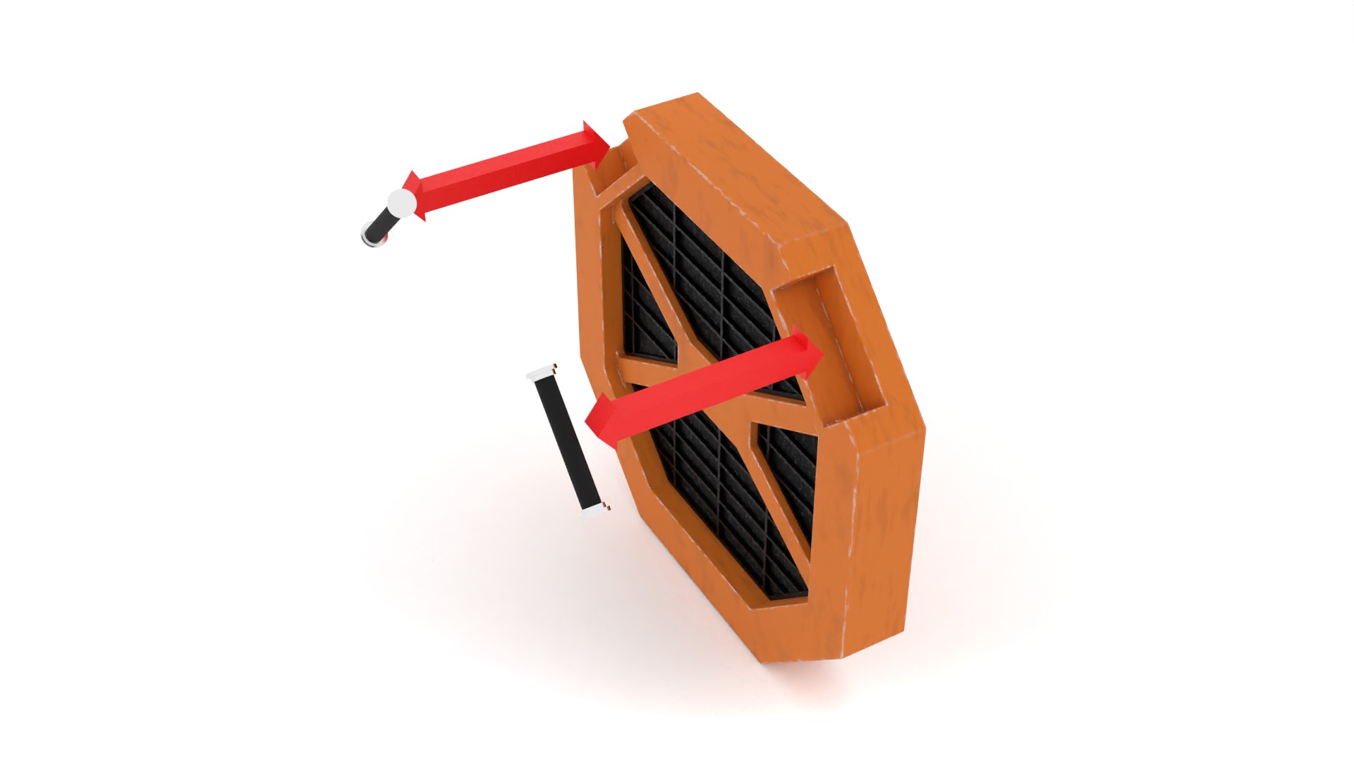 Kyber Crystal Container 1-6 scale Hottoys 3D print model_24