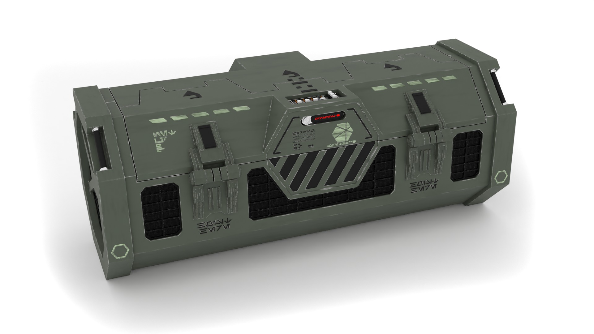 Kyber Crystal Container 1-6 scale Hottoys 3D print model_17