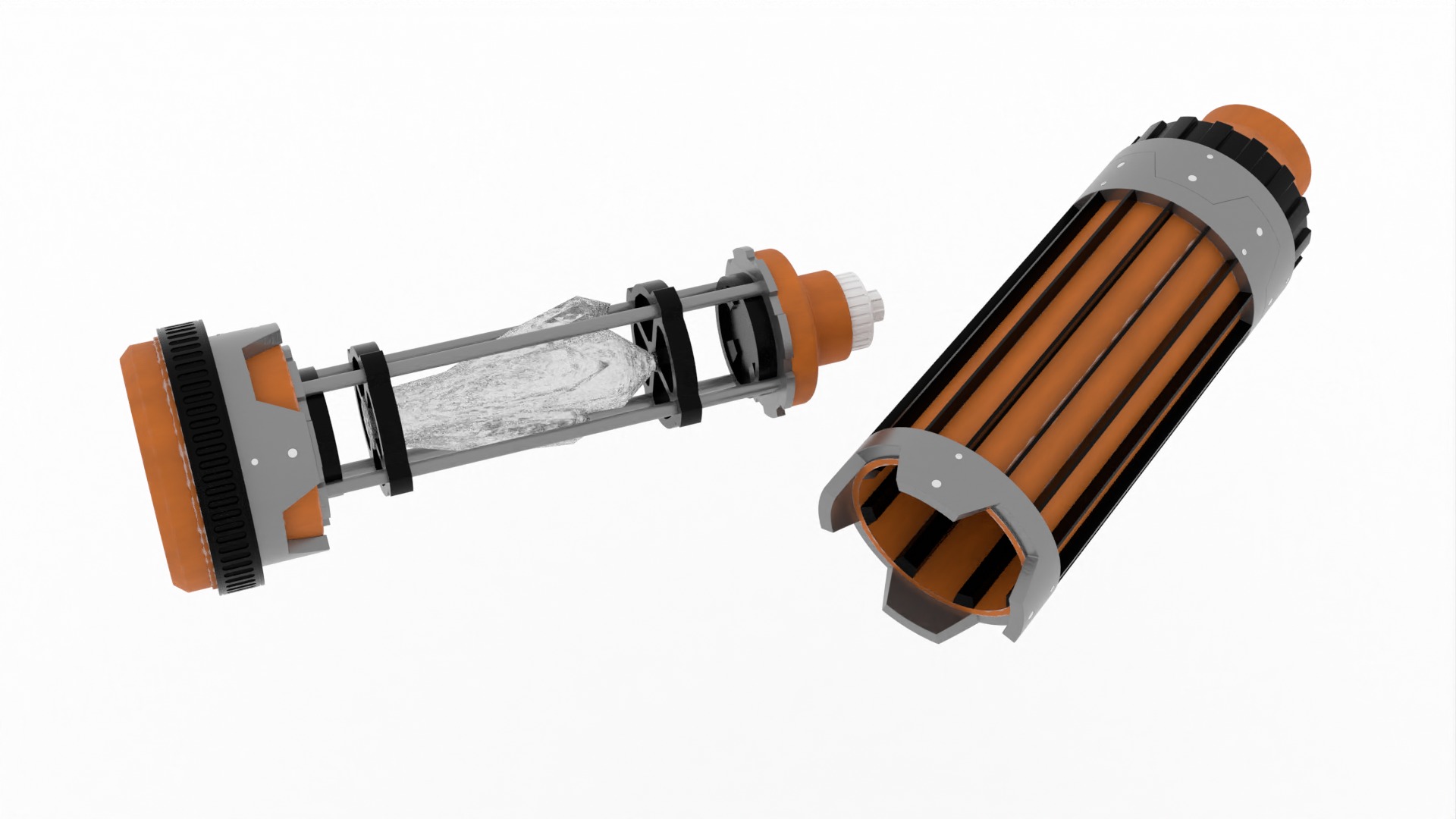 Kyber Crystal Container 1-12 scale Blackseries  3D print model_47