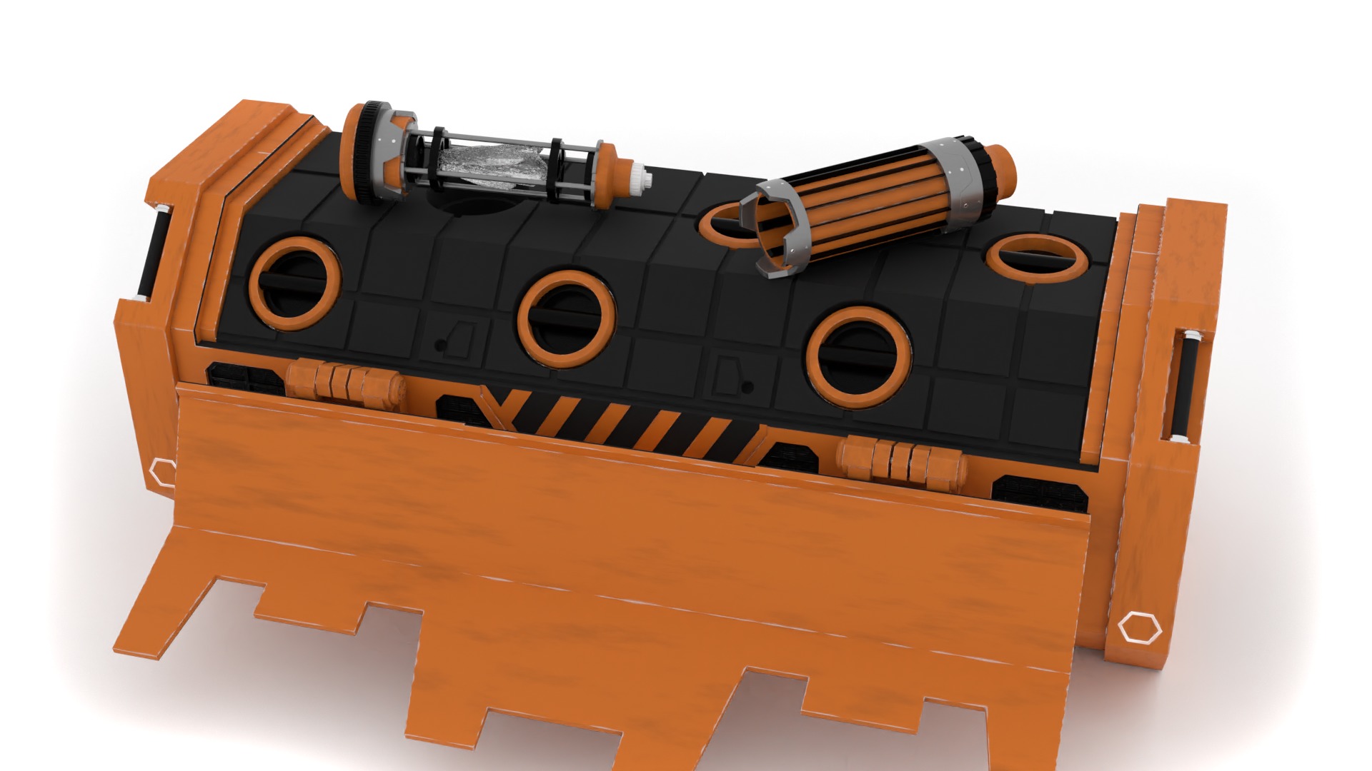 Kyber Crystal Container 1-12 scale Blackseries  3D print model_7