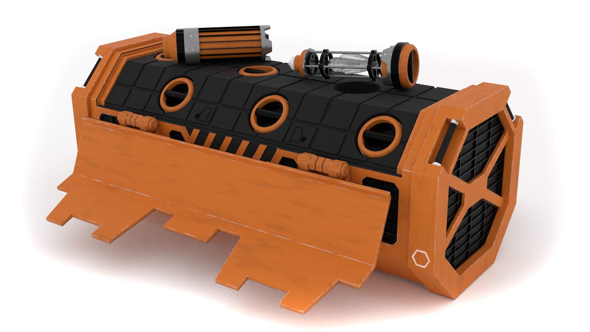 Kyber Crystal Container 1-12 scale Blackseries  3D print model_5