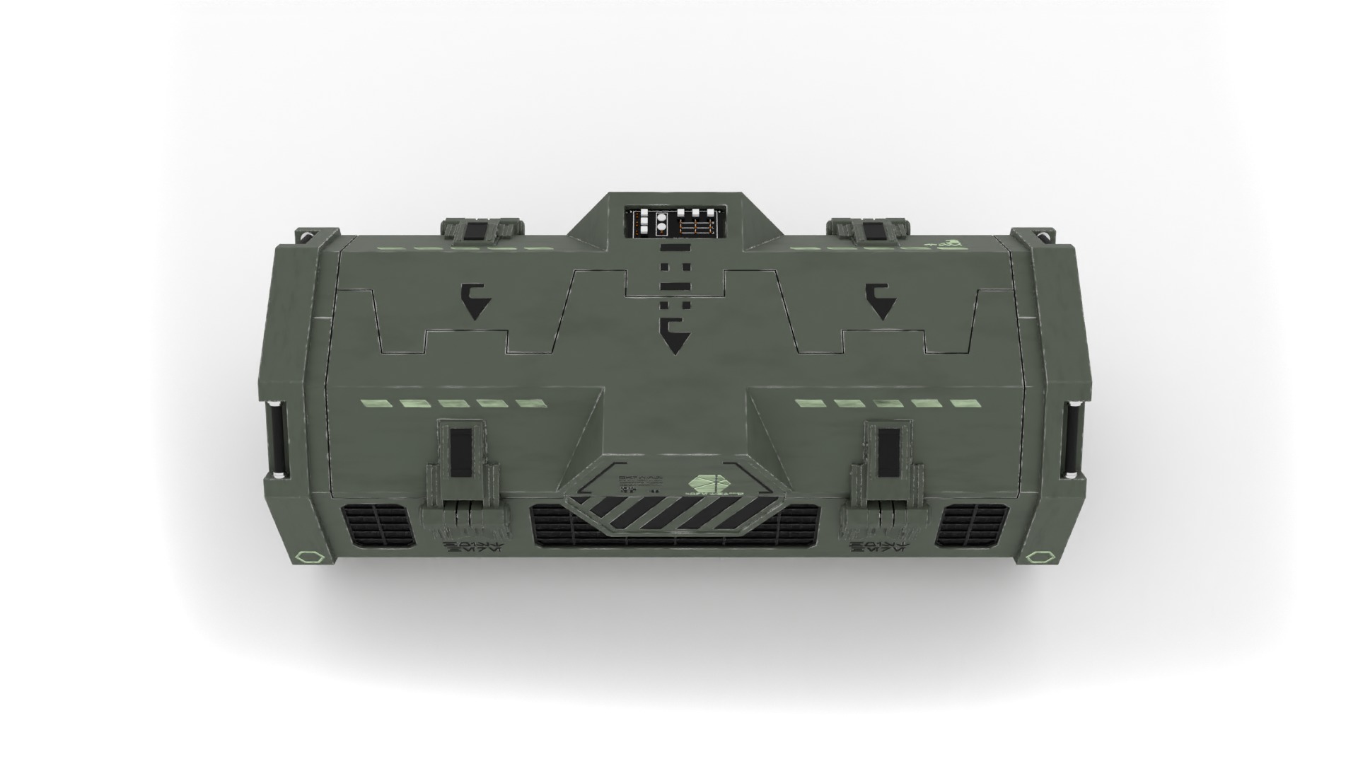 Kyber Crystal Container 1-12 scale Blackseries  3D print model_21