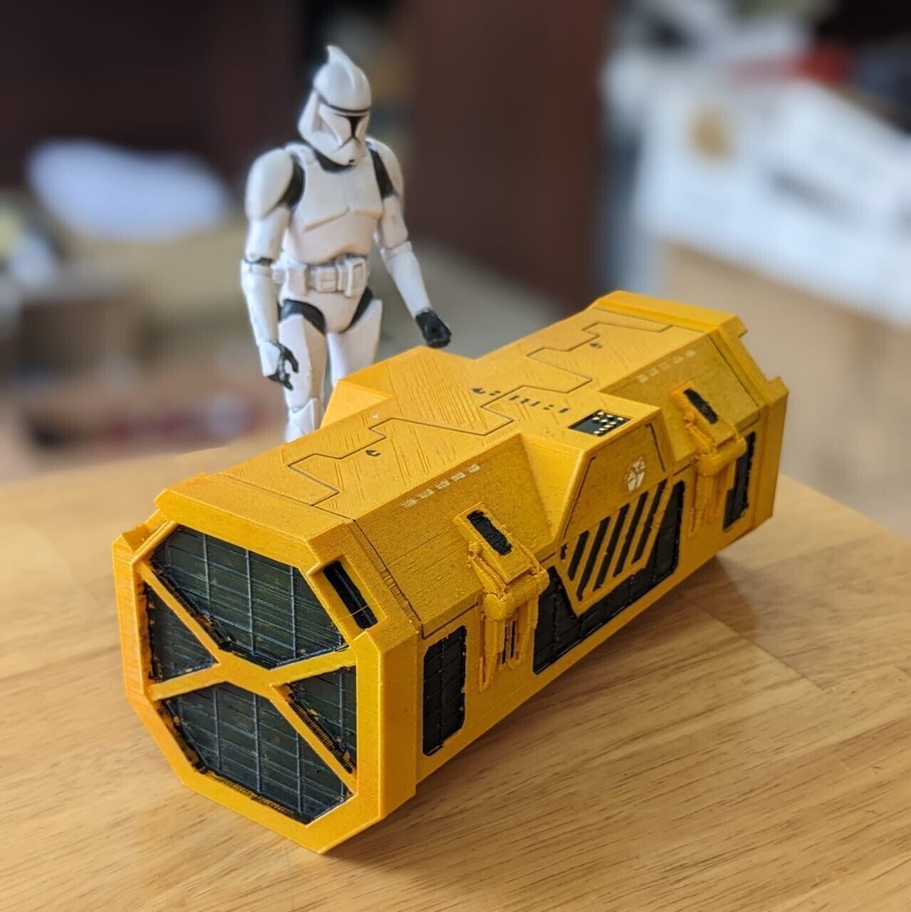 Kyber Crystal Container 1-12 scale Blackseries  3D print model_76