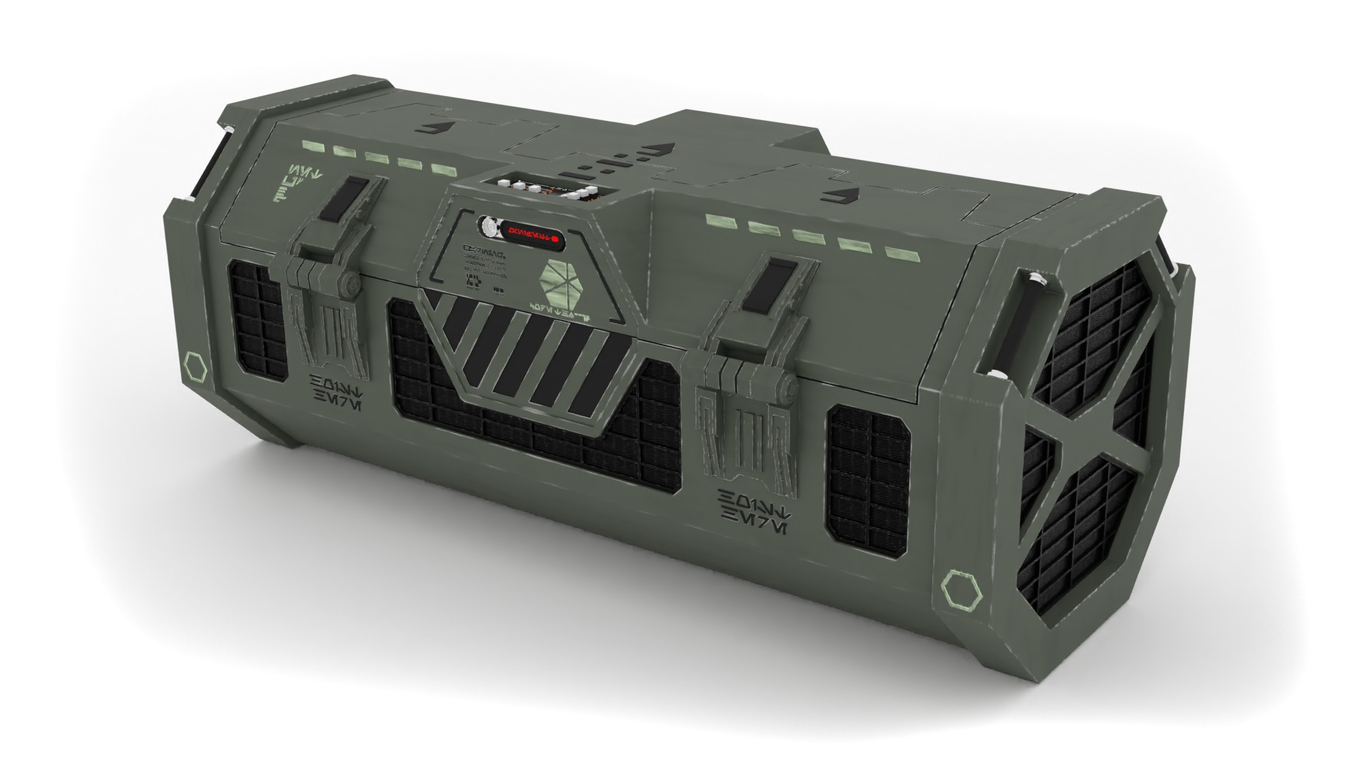 Kyber Crystal Container 1-12 scale Blackseries  3D print model_16