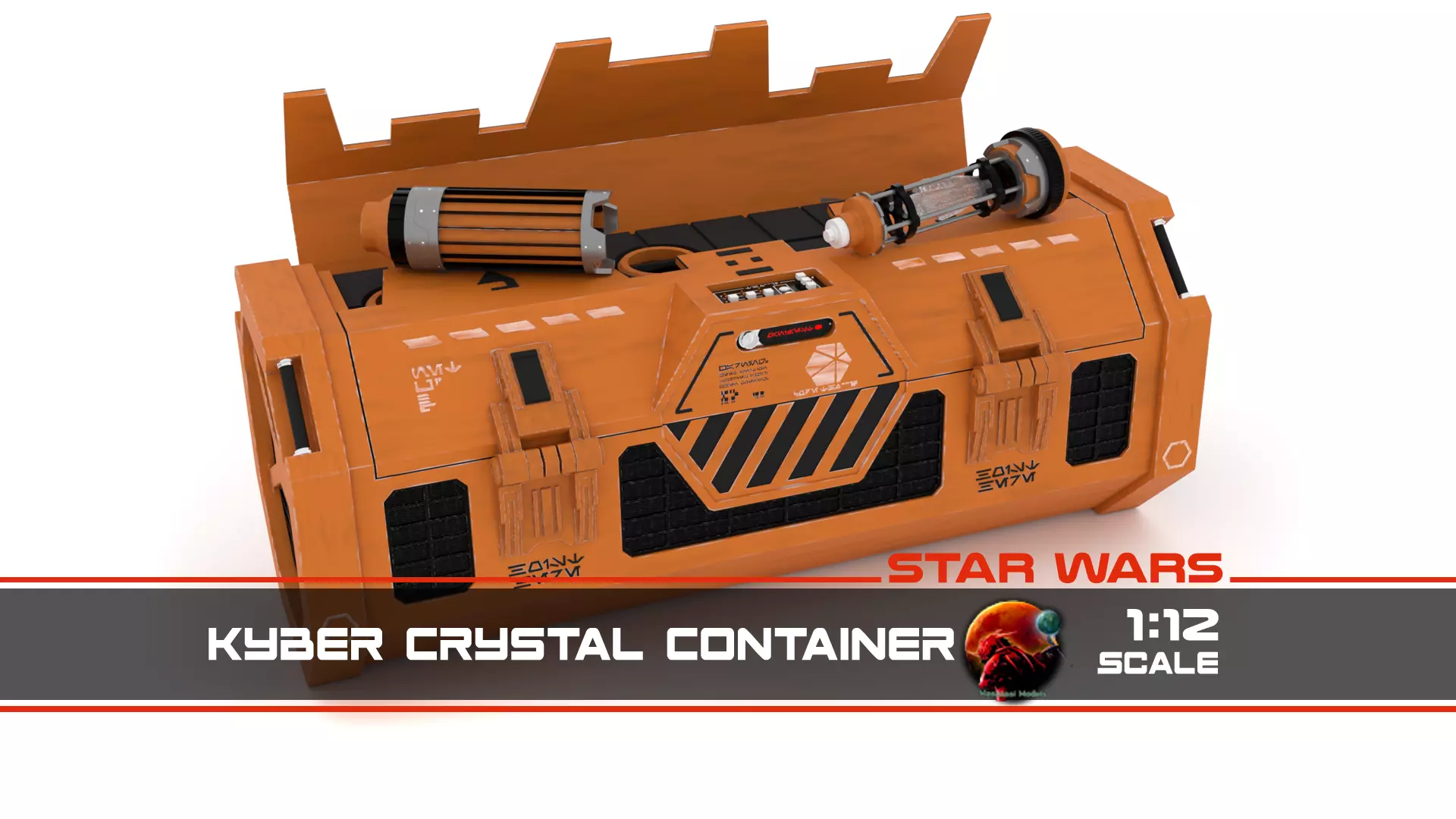 Kyber Crystal Container 1-12 scale Blackseries  3D print model_0