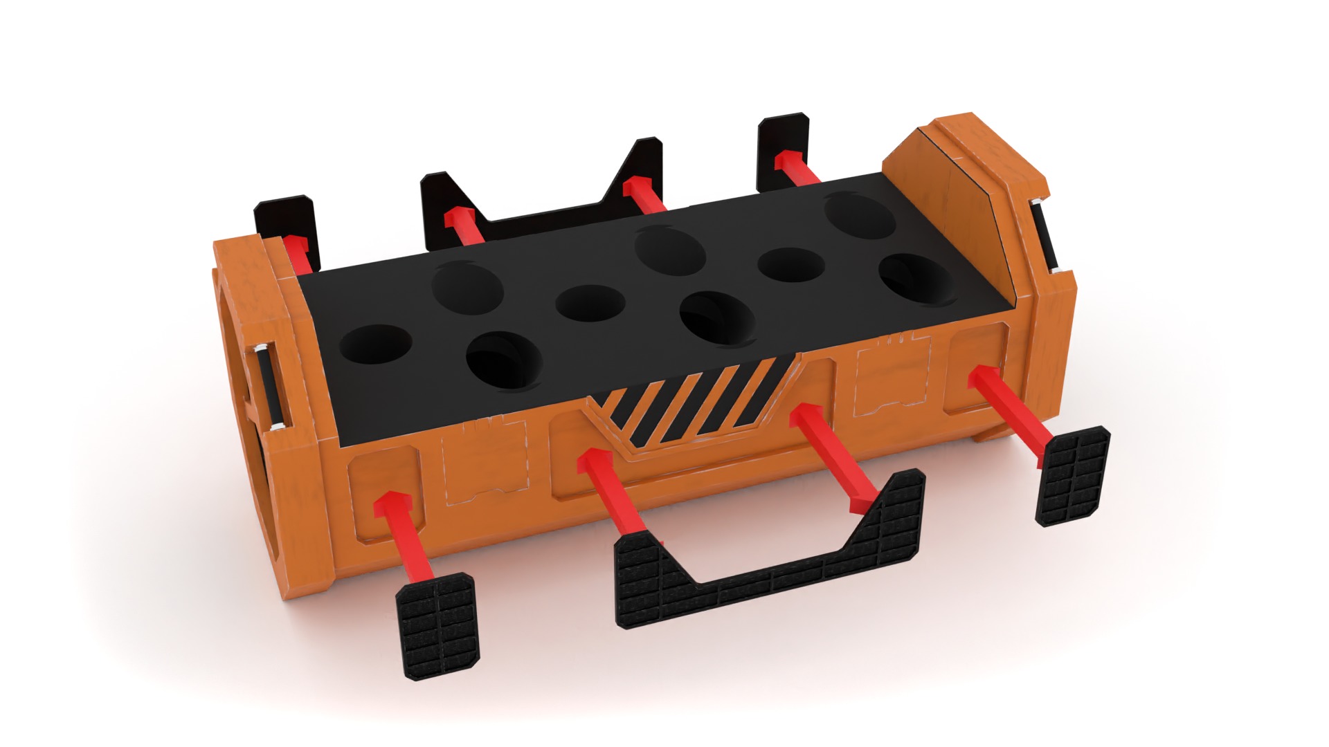 Kyber Crystal Container 1-12 scale Blackseries  3D print model_27