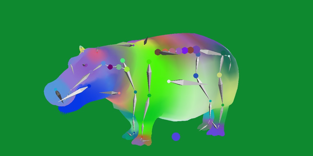 Hippopotamus Amphibius Low-poly 3D model_27