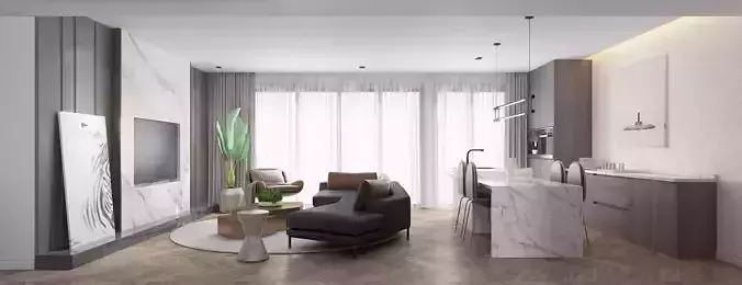 Apartment living room 52