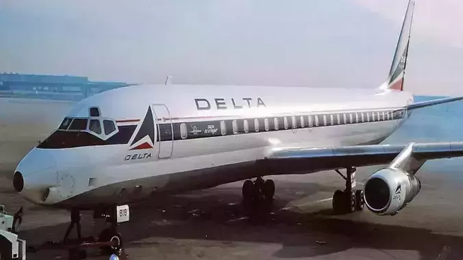 Douglas DC-8-51 3D model