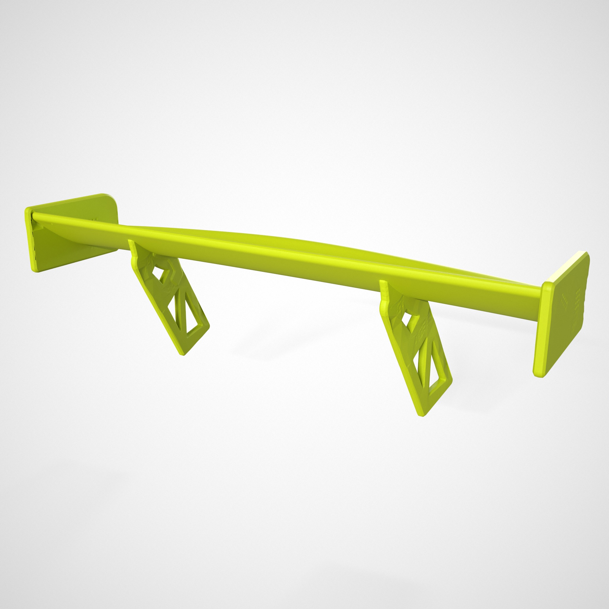 PORSCHE 911 GT3R 2019 SPOILER 3D print model_4